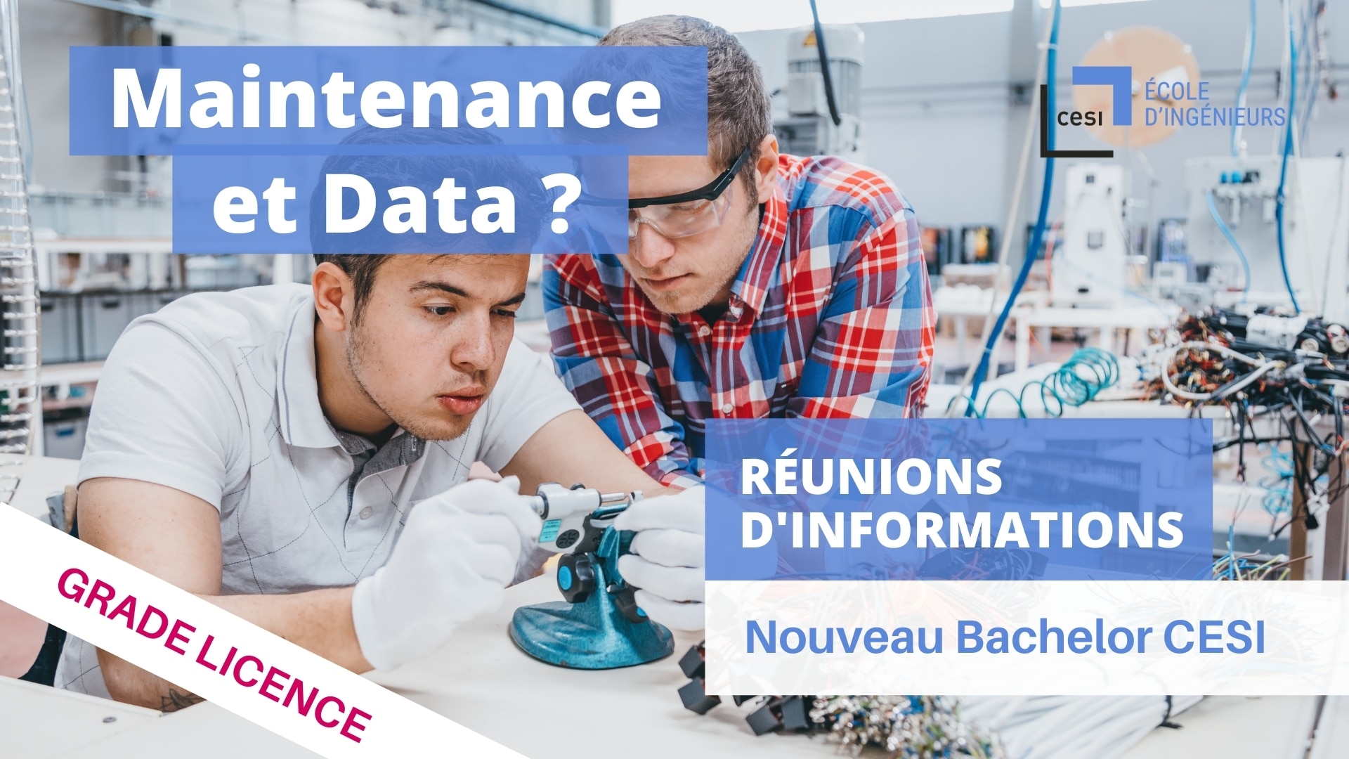 Réunions d'informations : Nouveau Bachelor Maintenance et Data (grade ...