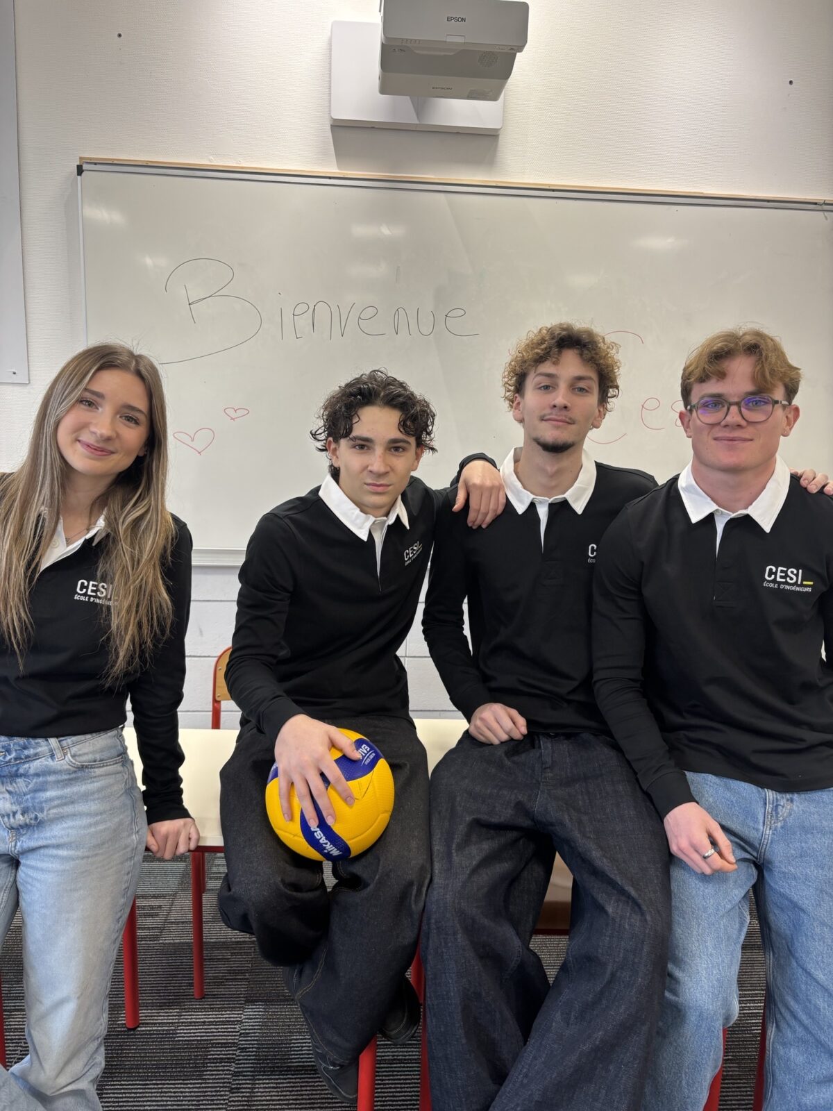 Léo Pompero, membre de CESI Volley